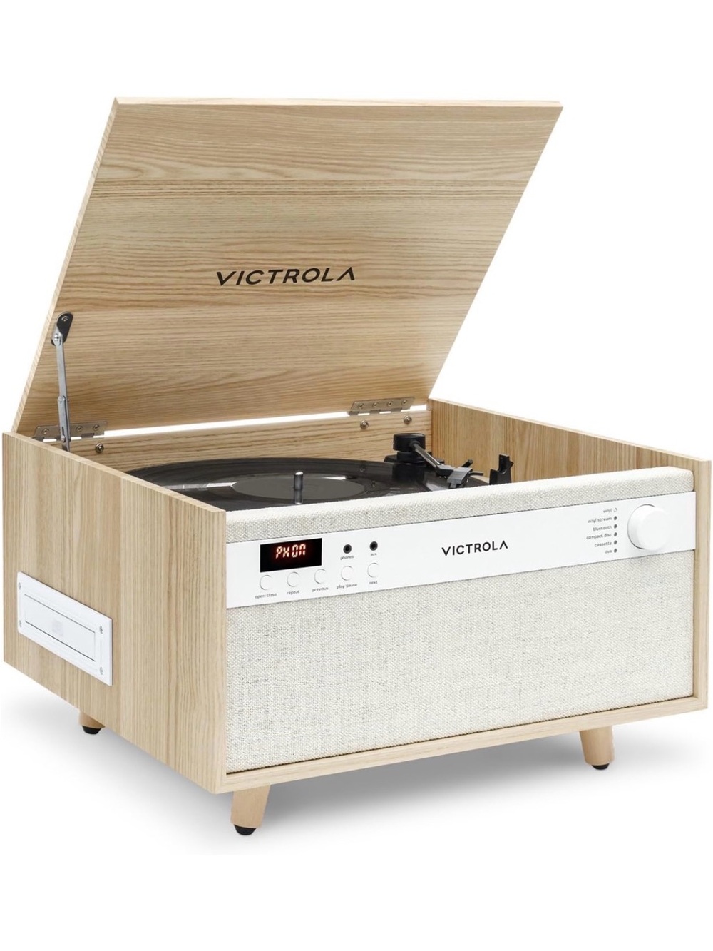 Victrola Century - 6-in-1 Bluetooth Record Player - Natural
